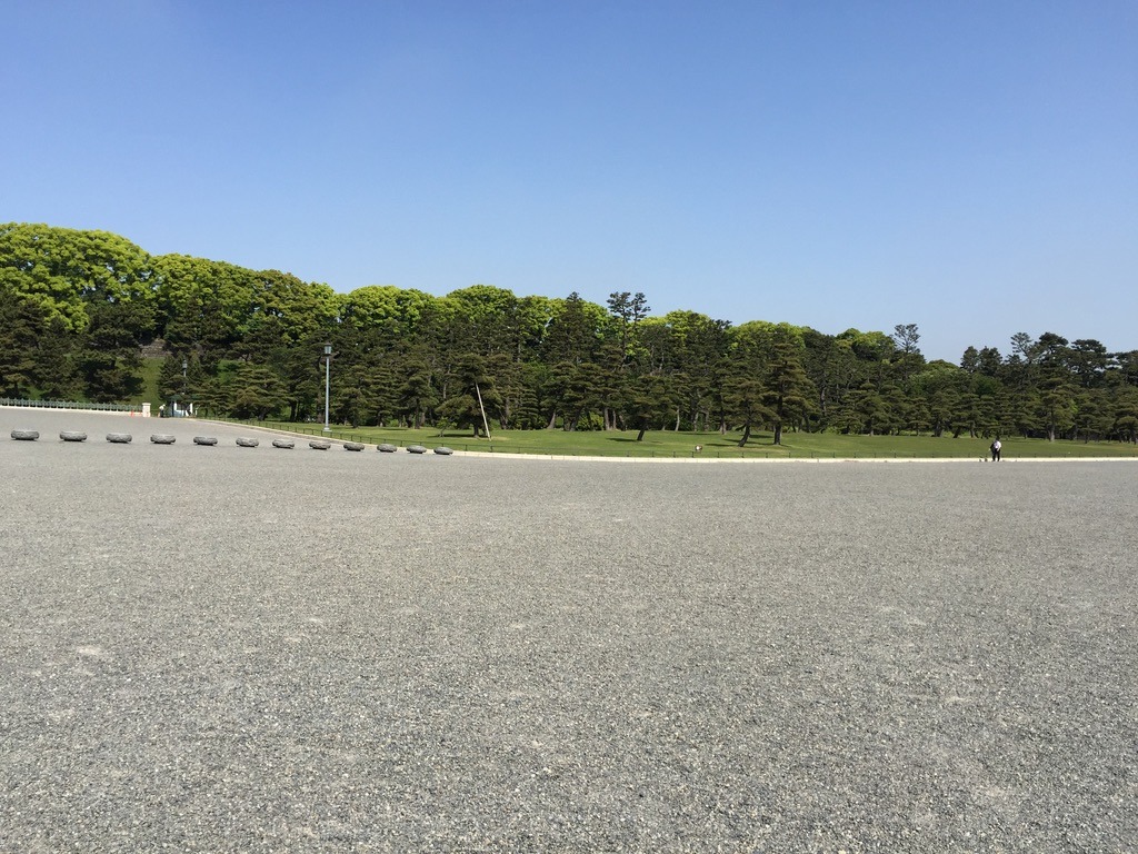 青空と豊かな緑が広がる静かな風景